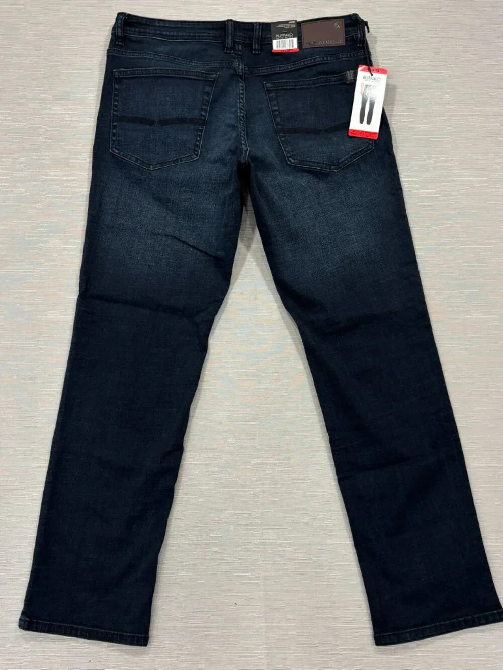 Buffalo David Bitton Jack Jeans Mens 34 x 32 Slim Fit Straight Dark Wash Denim - Picture 3 of 14